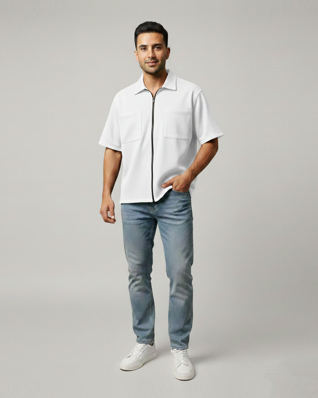 White Utility Shirt