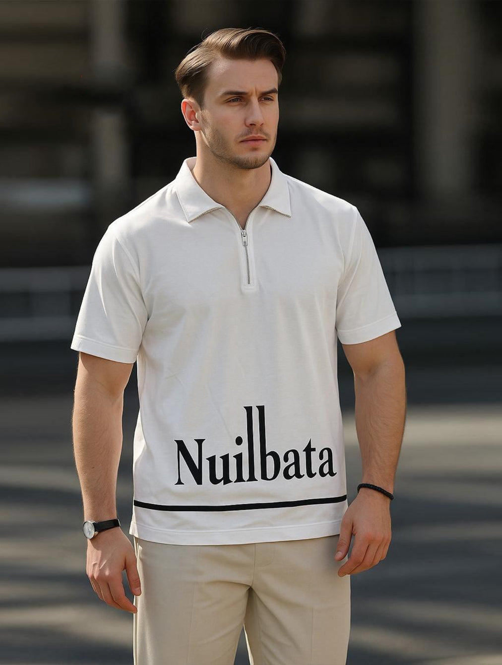 Nuilbata Quarter-Zip Polo