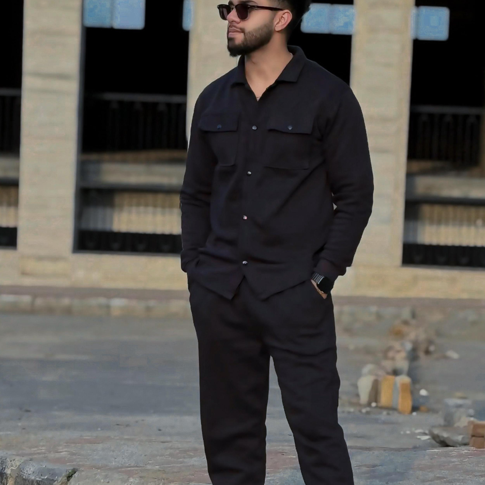 Luxe Fleece Shacket & Baggy Trousers Set