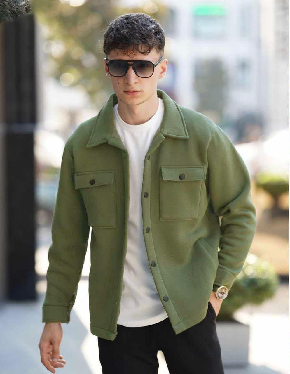 Fleece Double Pocket Shacket