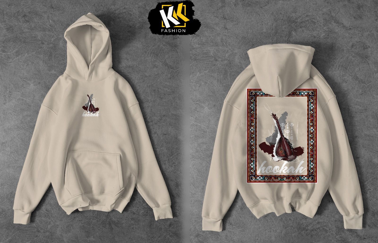 Hookah Visionary Printed Fleece Hoodie