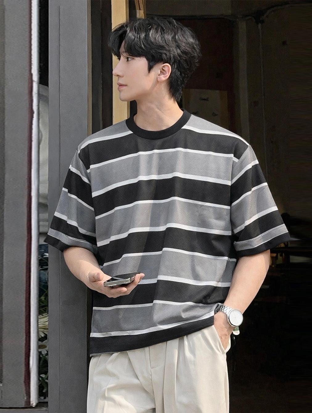 Men's Striped Knitwear