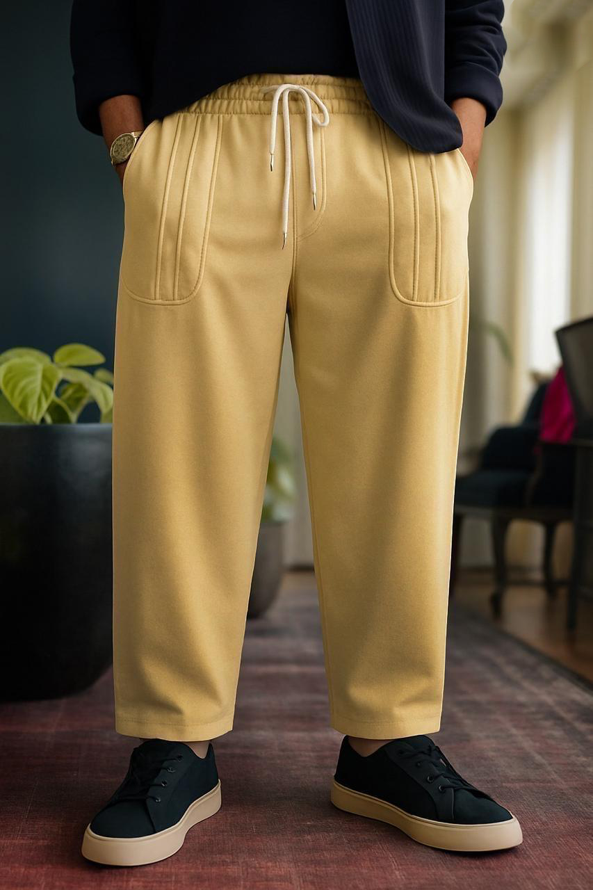 Cotton Terry Baggy Trousers