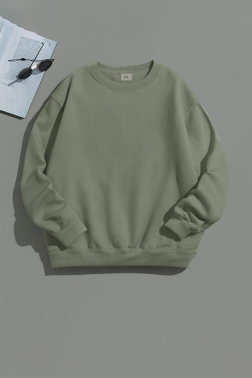Oversized Fleece Crewneck Sweatshirt