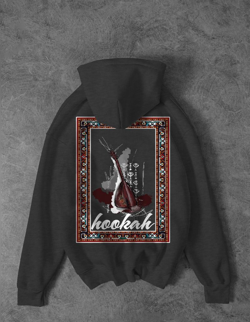 Hookah Visionary Printed Fleece Hoodie