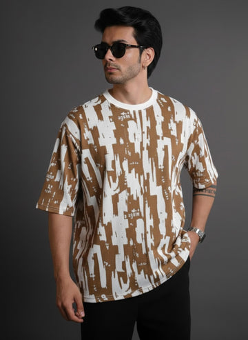 Mixed Blocked Panel Tee