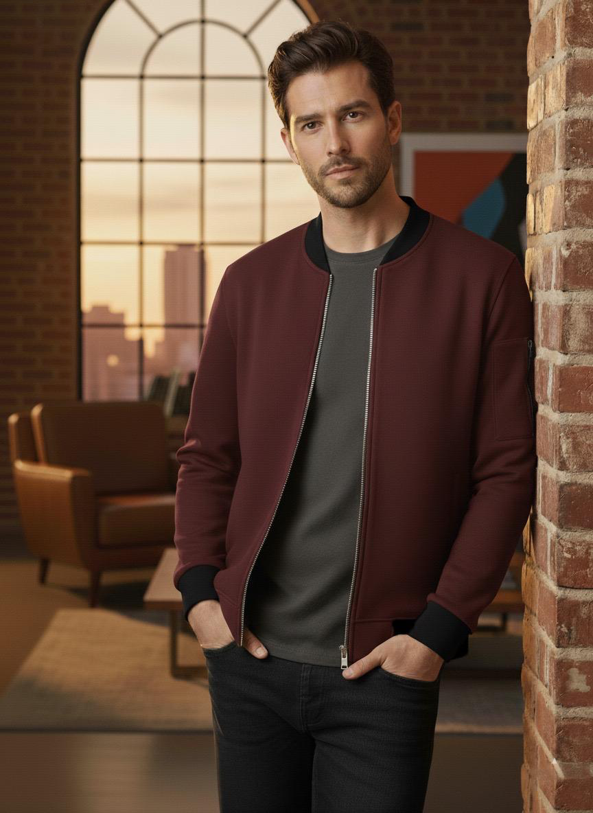 Urban-Luxe Bomber Jacket