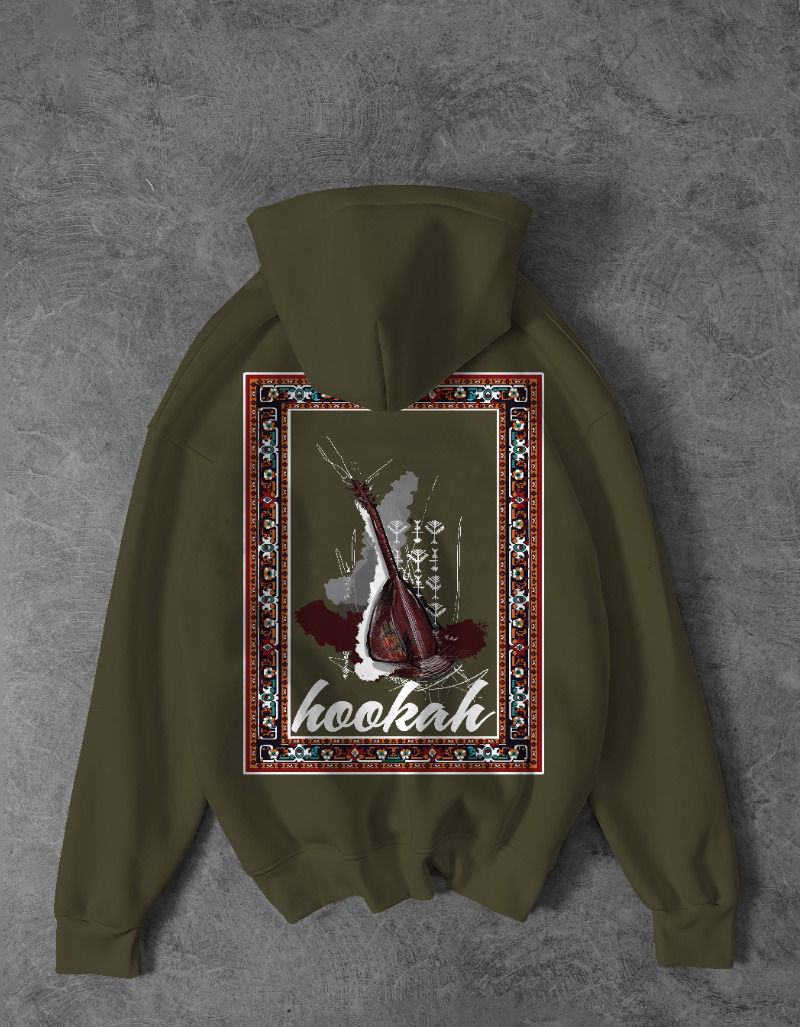 Hookah Visionary Printed Fleece Hoodie