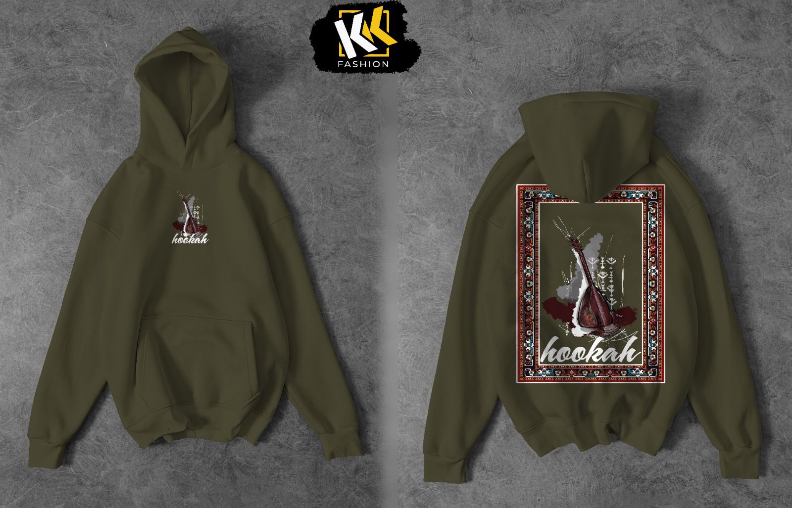 Hookah Visionary Printed Fleece Hoodie