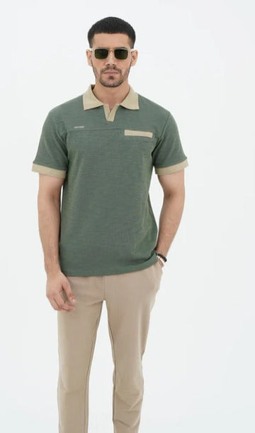 Green&Khaki Summers Track Suit