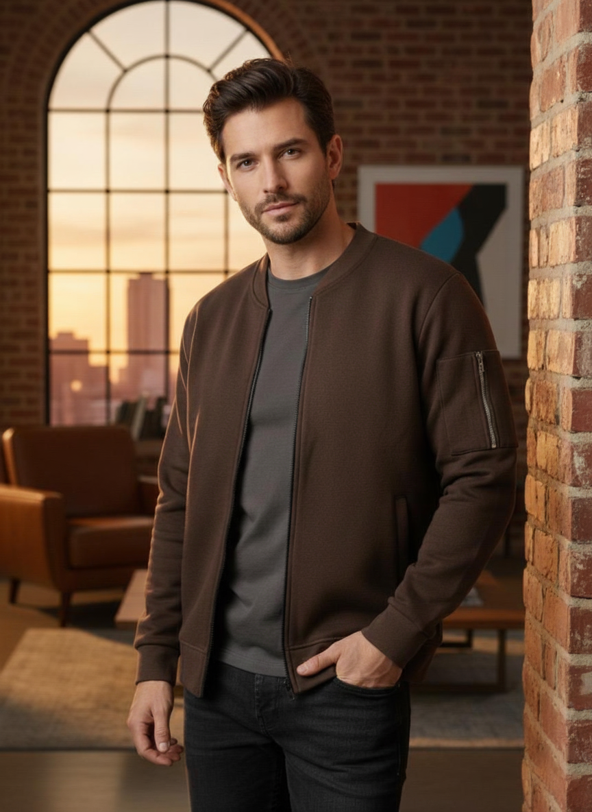 Urban-Luxe Bomber Jacket