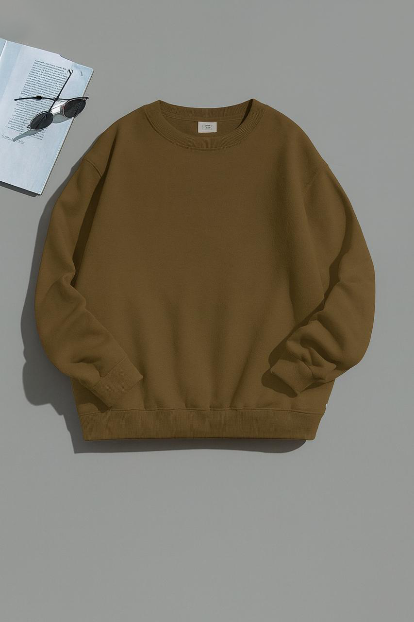 Oversized Fleece Crewneck Sweatshirt