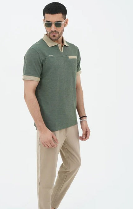 Green&Khaki Summers Track Suit