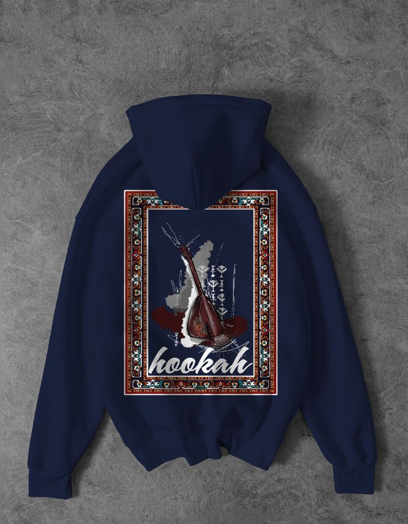 Hookah Visionary Printed Fleece Hoodie