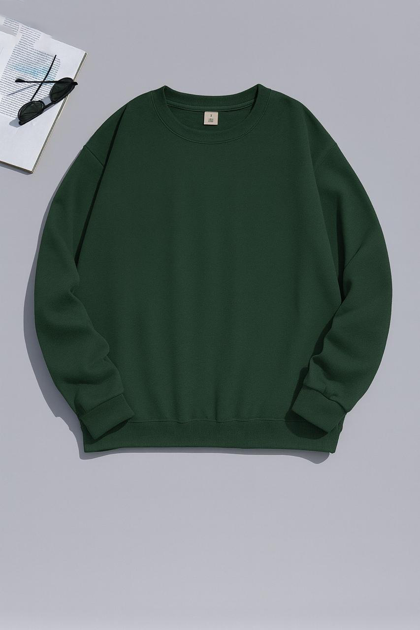 Oversized Fleece Crewneck Sweatshirt