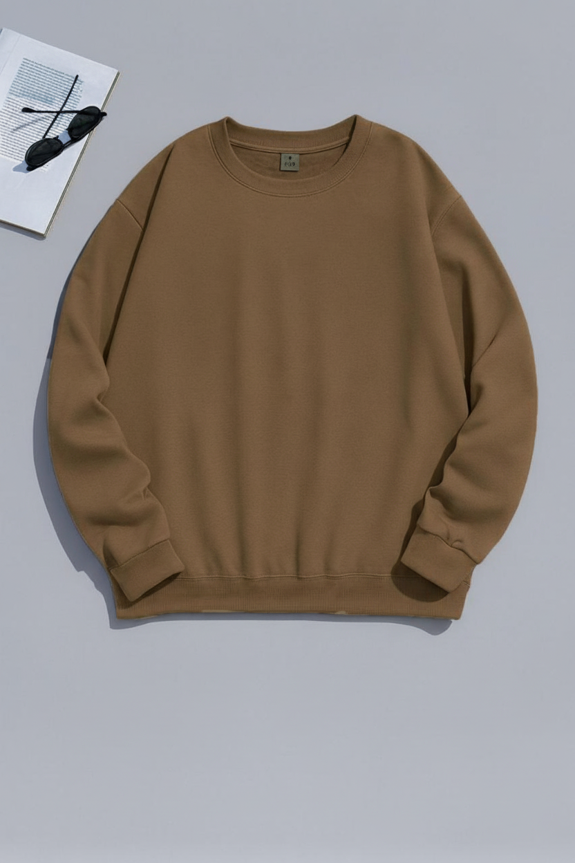 Oversized Fleece Crewneck Sweatshirt