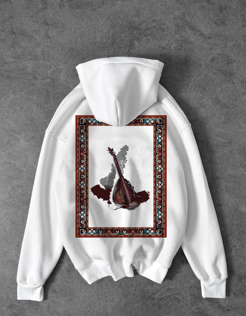 Hookah Visionary Printed Fleece Hoodie