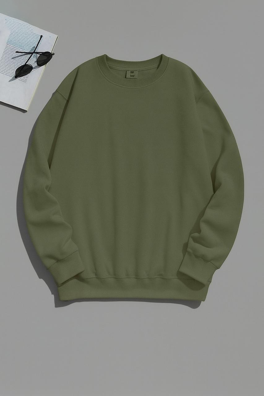 Oversized Fleece Crewneck Sweatshirt