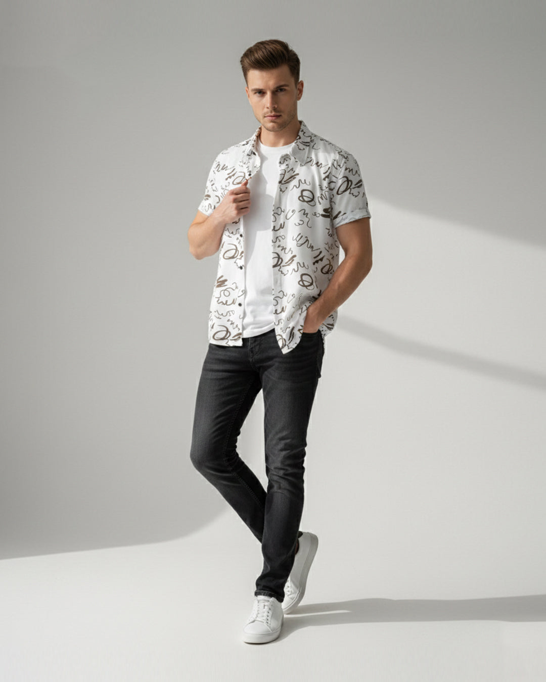 Multi-Colored Geometric Shirt