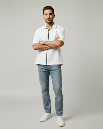 White Utility Shirt