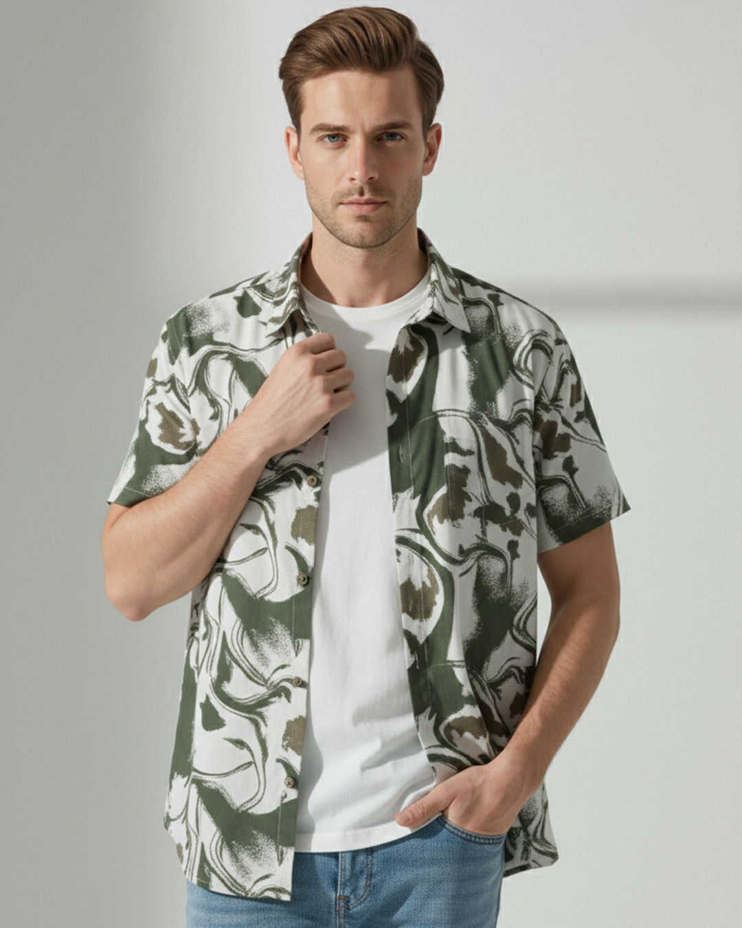 Green marble shirt