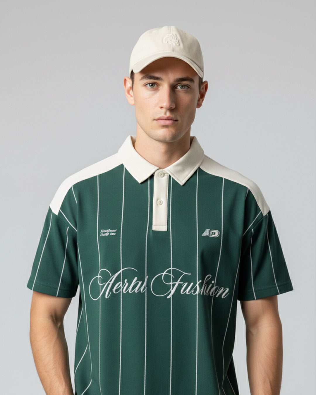 Green varsity polo