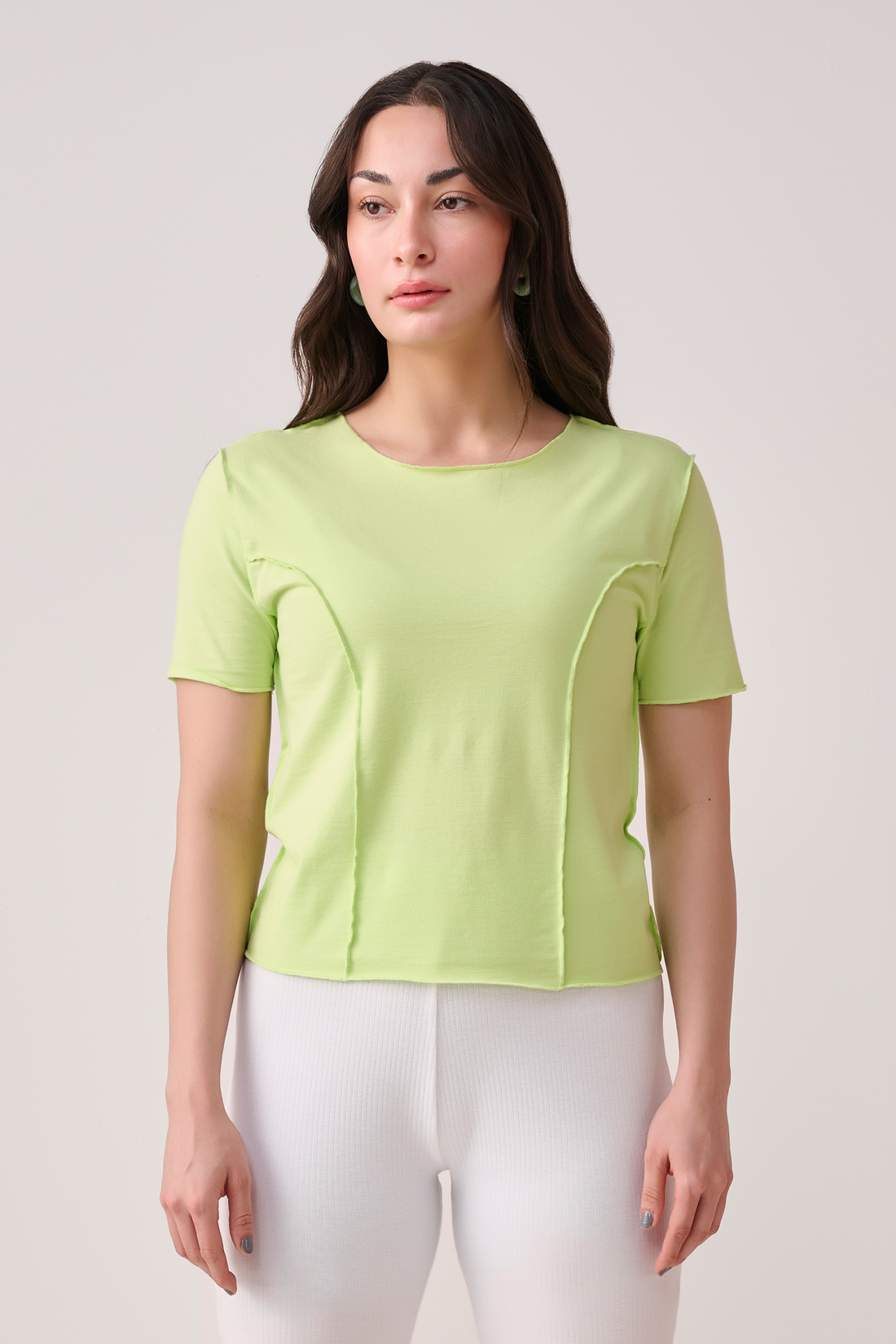 Over lock top - Lime Green