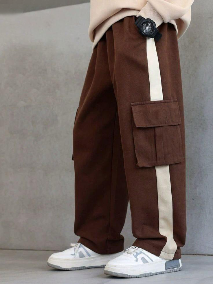 Utility Contrast Cargo Trousers