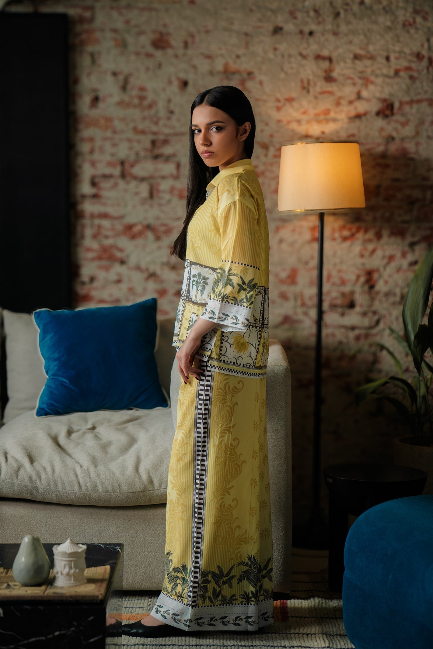 Printed Button Down Co-ord Set