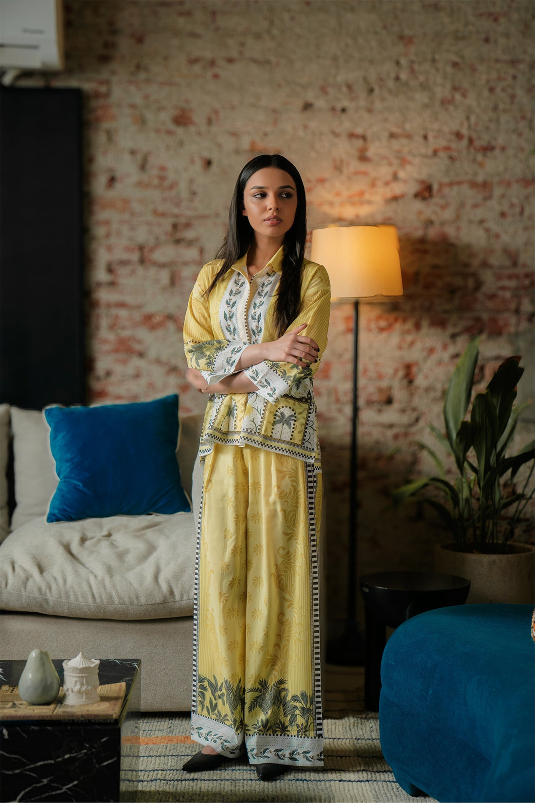 Printed Button Down Co-ord Set