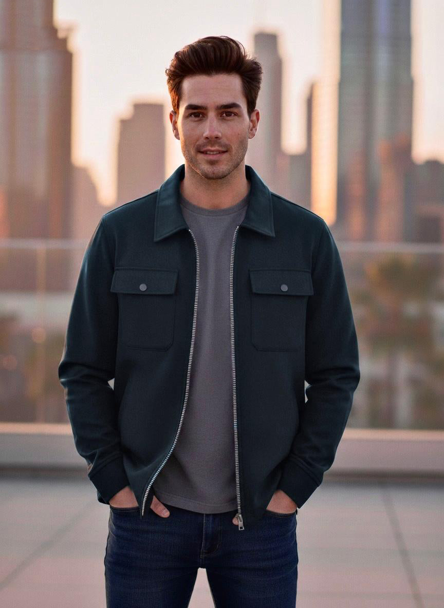 Modern Utility Zip Jacket