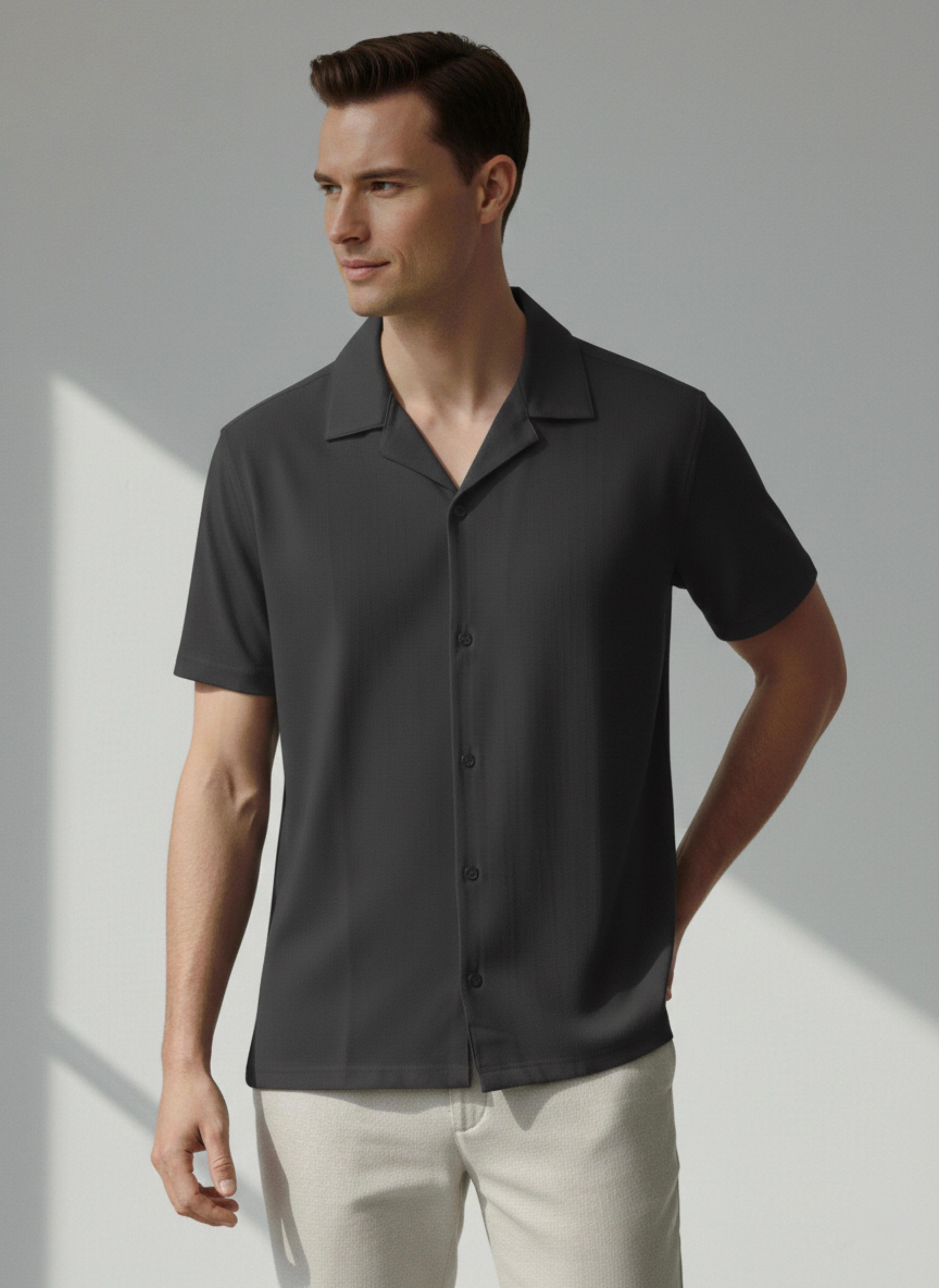 Coat Collor Simple Shirt