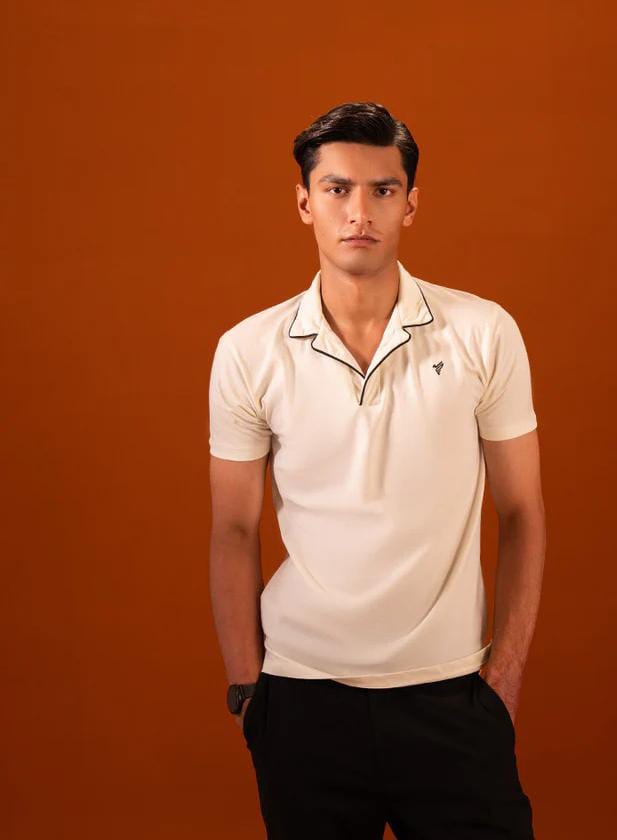 Light White Polo T-Shirt