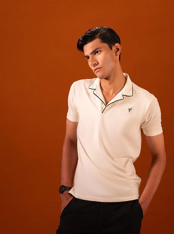 Light White Polo T-Shirt