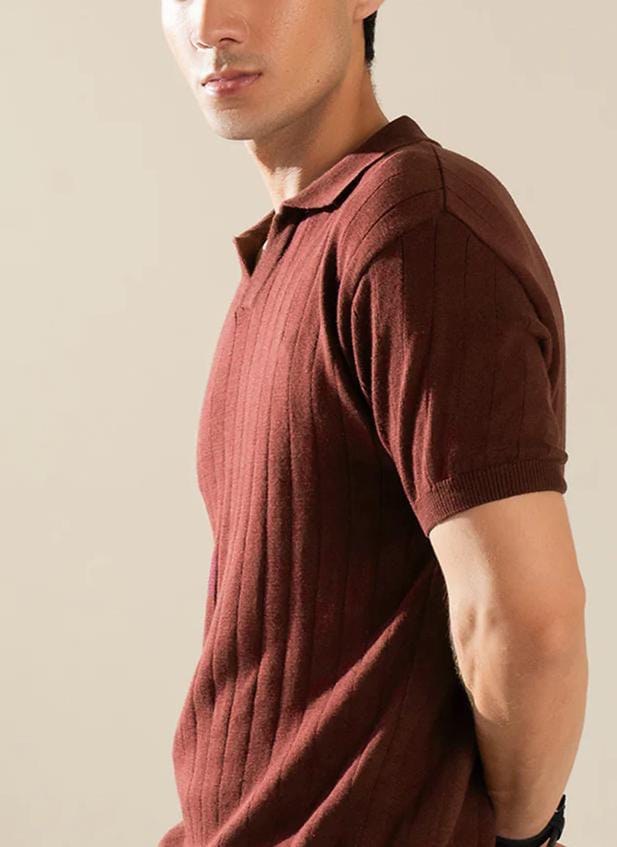 Shine Brown Polo T-Shirt