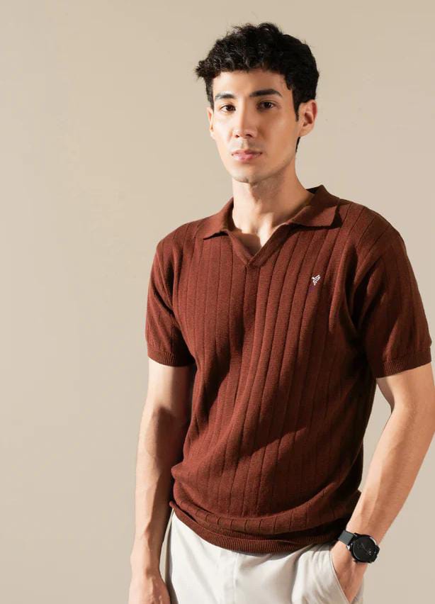 Shine Brown Polo T-Shirt