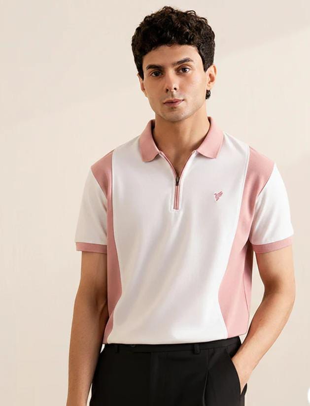 Wide Panels Polo T-Shirt