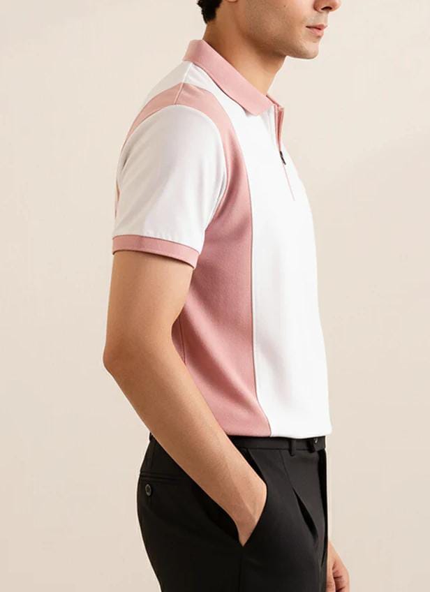 Wide Panels Polo T-Shirt