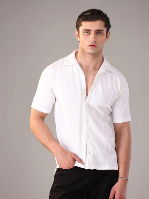 Whitish Classic Collar Shirt