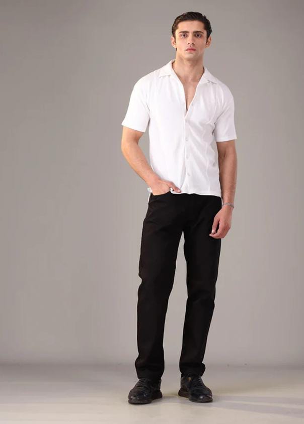 Whitish Classic Collar Shirt