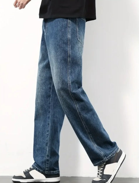 Denim Jeans Utility Contrast Cargo Trouser