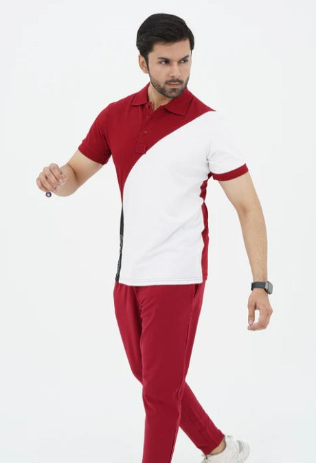 Red&White Summers Track Suit