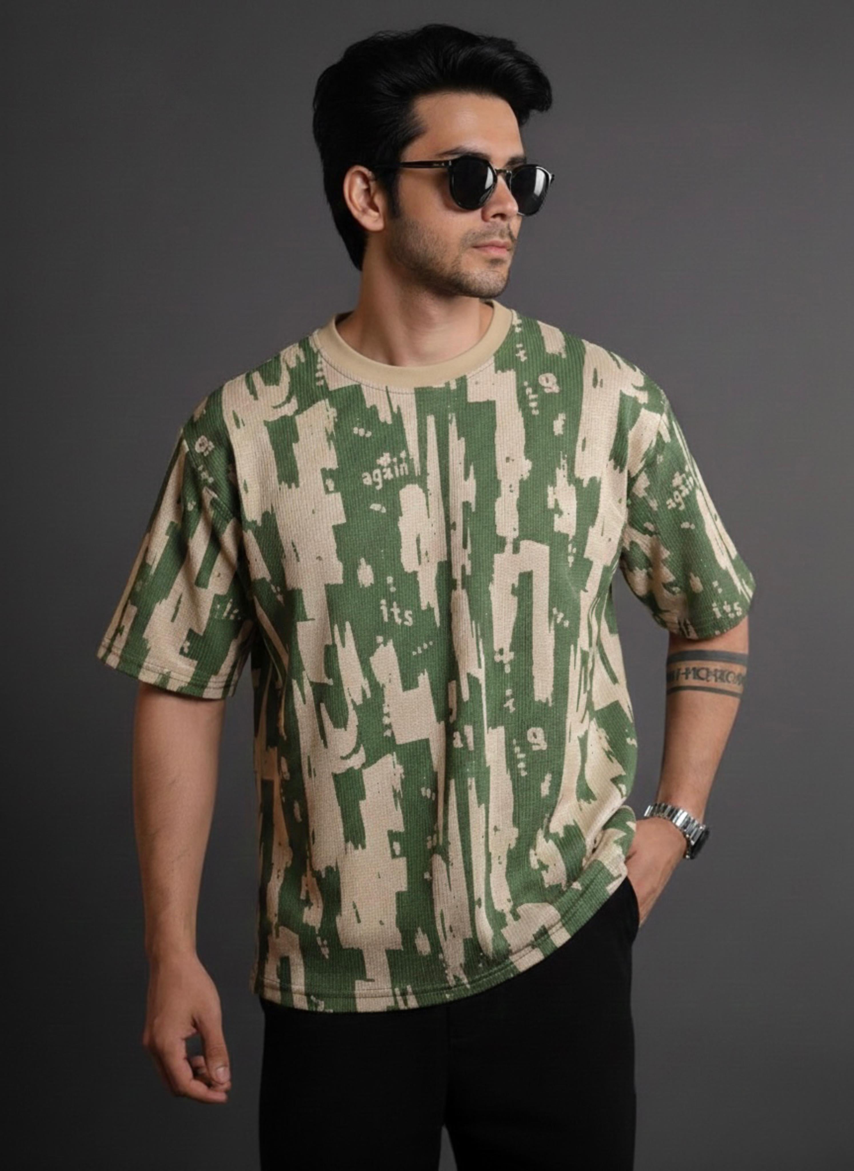 Mixed Blocked Panel Tee