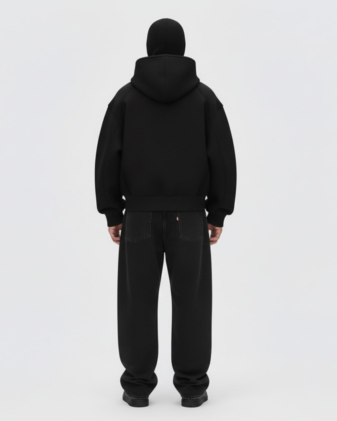 Oversized Fleece Balaclava Zip-Up Hoodie